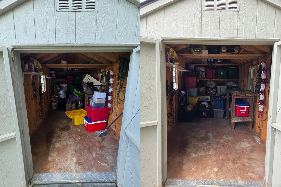 Storage organization in Fredericksburg: before and after